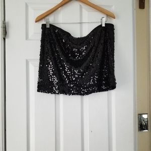 Sequin mini skirt